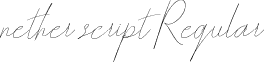 nether script Regular font - nether script.otf