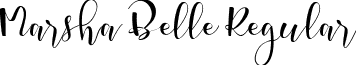 Marsha Belle Regular font - marsha_belle_demo_version.ttf