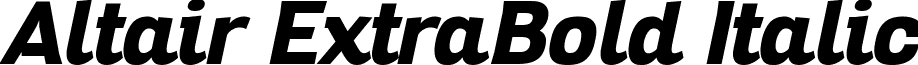 Altair ExtraBold Italic font - Altair Extrabold Italic.ttf