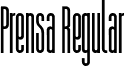 Prensa Regular font - Prensa.otf