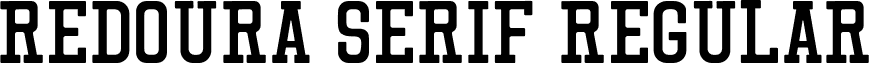 Redoura Serif Regular font - Redoura Serif.otf