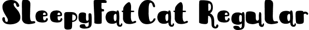 SleepyFatCat Regular font - SleepyFatCat.ttf