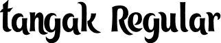 tangak Regular font - tangak.otf