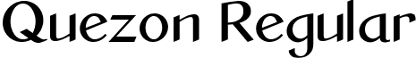 Quezon Regular font - Quezon.ttf