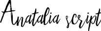 Anatalia script font - Anatalia script.otf