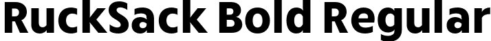 RuckSack Bold Regular font - RuskSack-Bold.otf