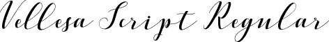 Vellesa Script Regular font - VellesaScript.ttf