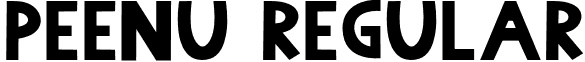 Peenu Regular font - Peenu.otf