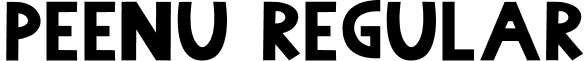 Peenu Regular font - Peenu.ttf