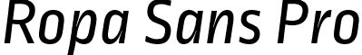 Ropa Sans Pro font - lettersoup - RopaSansPro-Italic.otf
