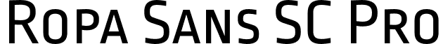 Ropa Sans SC Pro font - lettersoup - RopaSansSCPro-Regular.otf