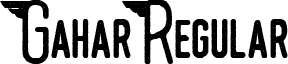 Gahar Regular font - Gahar Typeface.ttf