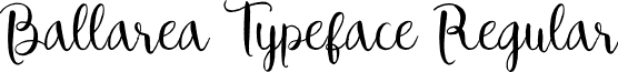 Ballarea Typeface Regular font - Ballarea Typeface.otf