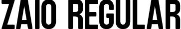 Zaio Regular font - Zaio.ttf