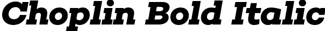 Choplin Bold Italic font - Rene Bieder - Choplin Bold Italic.otf