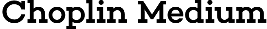Choplin Medium font - Rene Bieder - Choplin Medium.otf