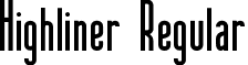 Highliner Regular font - Highliner regular.otf