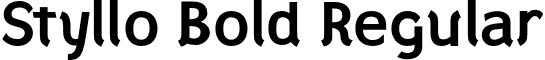 Styllo Bold Regular font - Styllo-Bold.otf