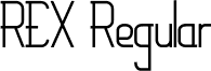 REX Regular font - Rex.ttf