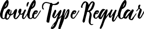 lovile Type Regular font - Lovile Type.otf