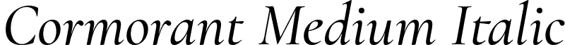 Cormorant Medium Italic font - Cormorant-MediumItalic.otf