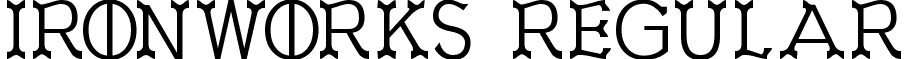 Ironworks Regular font - Ironworks.ttf