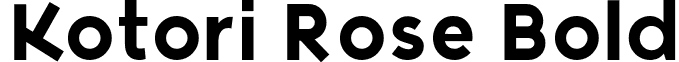 Kotori Rose Bold font - KotoriRose-Bold.otf