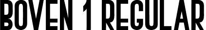 BOVEN 1 Regular font - BASIC01.otf