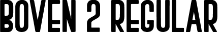 BOVEN 2 Regular font - BASIC02.otf