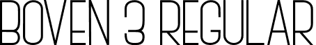 BOVEN 3 Regular font - BASIC03.ttf