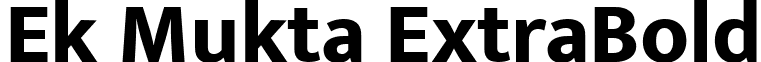 Ek Mukta ExtraBold font - ek-mukta.extrabold.ttf