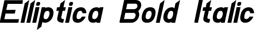 Elliptica Bold Italic font - elliptica.bolditalic.otf