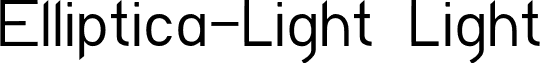 Elliptica-Light Light font - elliptica.light.otf