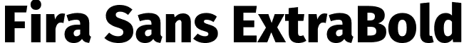 Fira Sans ExtraBold font - fira-sans.extrabold.ttf