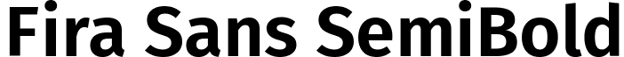 Fira Sans SemiBold font - fira-sans.semibold.ttf