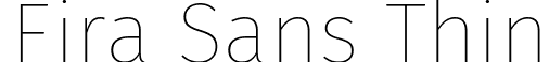 Fira Sans Thin font - fira-sans.thin.ttf
