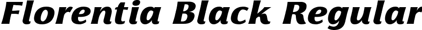 Florentia Black Regular font - florentia.black-italic.ttf