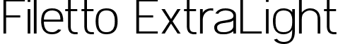 Filetto ExtraLight font - filetto.extralight.ttf