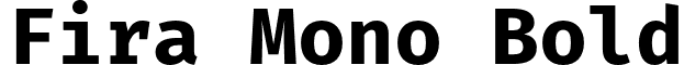 Fira Mono Bold font - fira-mono.bold.otf