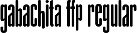 gAbAcHiTA FFP Regular font - gabachita-ffp.regular.ttf
