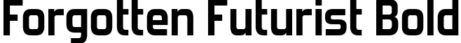 Forgotten Futurist Bold font - forgotten-futurist.bold.ttf