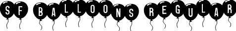 SF Balloons Regular font - sf-balloons.regular.ttf