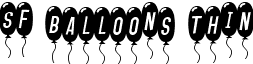 SF Balloons Thin font - sf-balloons.thin-italic.ttf