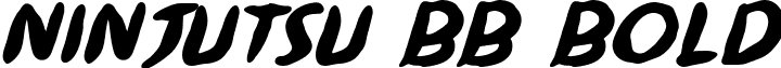 Ninjutsu BB Bold font - ninjutsu-bb.bold.ttf