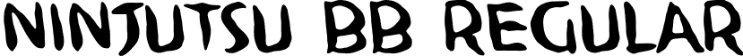 Ninjutsu BB Regular font - ninjutsu-bb.regular.ttf