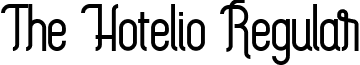 The Hotelio Regular font - TheHotelio.ttf
