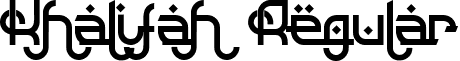 Khalifah Regular font - Khalifah.ttf