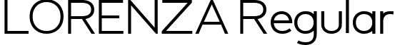 LORENZA Regular font - LORENZA.ttf