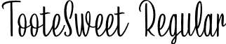 TooteSweet Regular font - TooteSweet.otf