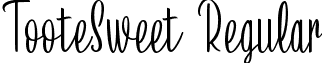 TooteSweet Regular font - TooteSweet.ttf